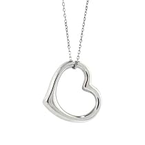 Karat Platinum Floating Heart Pendant