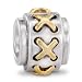 Authentic Pandora Jewelry Silver 14k Yellow Gold Shoe Lace Charm