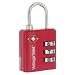 Voltage 3 Dial Combination Lock TSA Certified (Red)