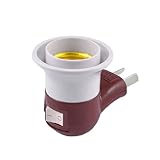 uxcell　ランプ電球アダプター　ライトソケット　ホワイト　AC250V　16A　2端子　E27