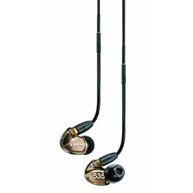 Shure SE535-V Triple High-Definition MicroDriver Earphone with Detachable Cable - Metallic Bronze by 