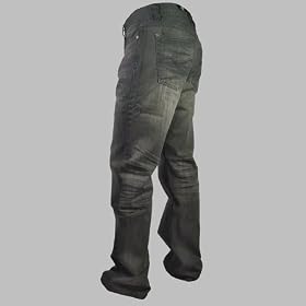 New Trendy Casual Jeans Men's Black Rinse En03