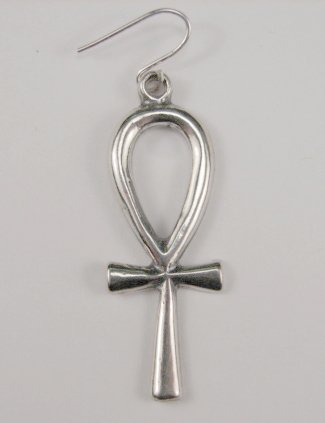 Sterling Silver Anhk Earring A SINGLE EARRING! Why buy a pair when one will do?