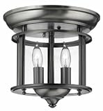 Hinkley 3472PW Semi Flush 2 Light Foyer