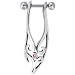 Sterling Silver 925 Pink TRIBAL GEM Left Cartilage Earring