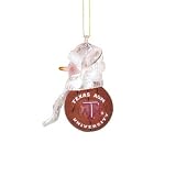 Texas A&M Aggies 2.5 Acrylic Basketball Snowman Holiday Ornament - NCAA College Athletics
