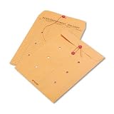 Quality Park 63563 Quality Park String-Tie Interoffice Envelopes, 1-Side Print,10x13,Kraft,100/Ctn