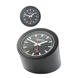 Mondaine's Desk Clock #A667.TUBE.60SBB by Mondaine