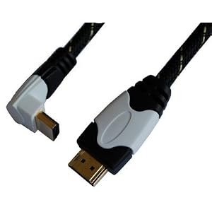 Aurum Cables High Speed HDMI Cable, 1080p (Full HD) 90 Degree (Right Angle) HDMI to HDMI... 