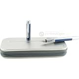 Pelikan Pura Series Blue & Silver Broad Point Fountain Pen - 954982
