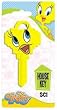 Tweety Bird Yellow Schlage SC1 House Key Looney Tunes