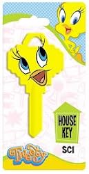 Tweety Bird Yellow Schlage SC1 House Key Looney Tunes