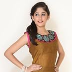 Double shaded Cotton Kurta with embroidered neck | Color Brown | Sizes Free Size