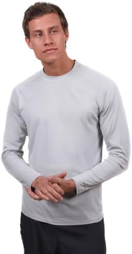 Under Scrub Men's Long Sleeve Under Scrub Top-Grey-S