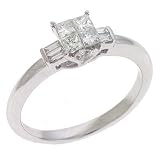14k White 0.43 Ct Diamond Engagement Ring - Size 7.0