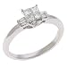 14k White 0.43 Ct Diamond Engagement Ring - Size 7.0