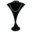 Black Velvet Earring Pendant Combination Showcase Display 5.75"