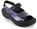 Wolky Jewel Sandal in Purple Metallic Patent