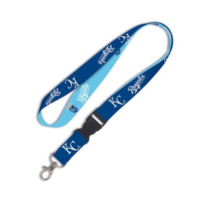 KANSAS CITY ROYALS OFFICIAL LOGO LANYARD KEYCHAIN