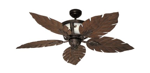 52 Venetian Tropical Ceiling Fan With Internal Light In Oil Rubbed