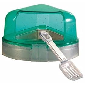 Corner toilet with hood, 14 � 8 � 11/11 cm
