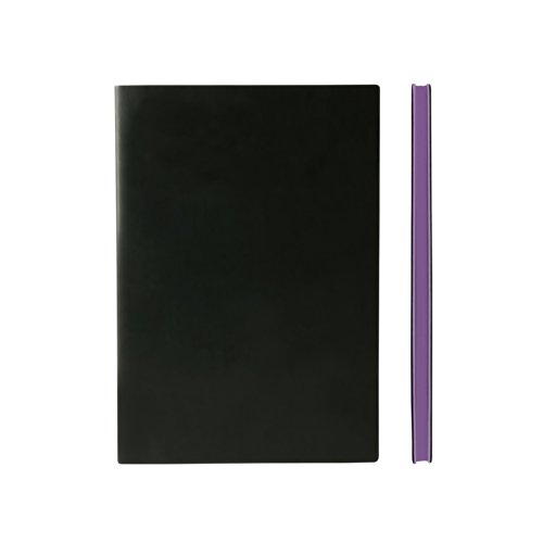 Daycraft Signature Spectrum BUSINESS STUDENT Notebook Journal - A5, Purple Edges, LINED - 8.3
