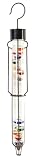 River City Clocks 25 Inch Outdoor Liquid Galileo Thermometer with Ten Multi-Color Floats and Gold Tags