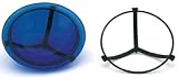 Achla Crackle Glass Bird Bath 12.5 Diameter, Blue Color