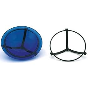 Achla 12.5 Inch Crackle Glass Bird Bath Bowl And Cradle Only Blue from Birdbaths