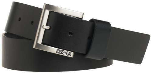 Kenneth Cole Reaction Men's Logo Motion 1 1/2 Leather Casual Belt
