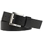 Kenneth Cole Reaction Men's Logo Motion 1 1/2" Leather Casual Belt