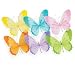 Set Of 6 Large Decorative Hanging Nylon Butterflies With Glitter And Gem Accents For Home Decor, Events, Wedding Decorations Set Of 6 Large Decorative Hanging Nylon Butterflies With Glitter And Gem Accents For Home Decor, Events, Wedding Decorations