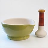 American Masala Large Mortar and Pestle in Cardamom