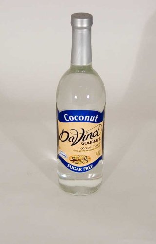 DaVinci Sugar Free Coconut 750ml Glass Bottles 2 Pack