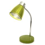 Home Design, Juicy, 15 Inch Tall, Desk Lamp, Chrome/Olive Green Acrylic Details