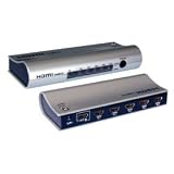 Pyle - PHDMSWR5- High Definition HDMI 5 Source Input and 1 Source Output Wirelessly Operated Switcher