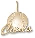Miami Hurricanes Solid 10K Gold ''CANES'' Baseball Pendant