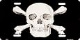 Skull & Crossbones License Plate , 12x6