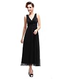 Ever Pretty Plunge V-neck Grecian Stunning Rhinestones Evening Dress 08021