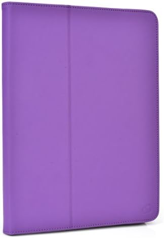 Icarus Illumina HD Folio Case Cover Stand with Soft Grip Clips - Universal Style fits Most 8" Devices | Purple Exotic Bloom