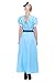 ROLECOS Womens Princess Dress Light Blue Maxi Dresses Halloween Cosplay Costume Blue Belt S
