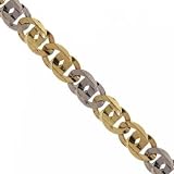 New Fancy 2 Tone Gucci Link Mens Bracelet