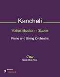 Valse Boston - Score Sheet Music (Piano and String Orchestra)