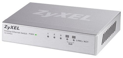 ZyXEL ES-105A mit 2 QoS Ports Switch Fast 5 x RJ45 10/100