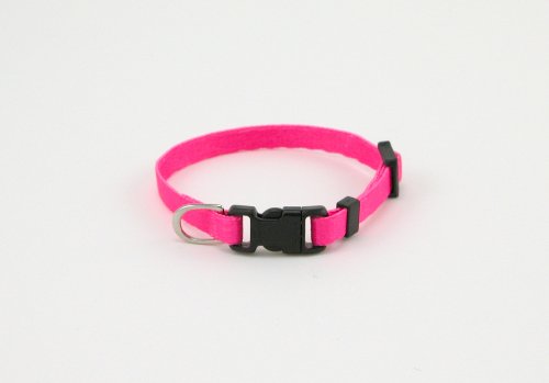 LI'L PALS Adjustable Dog Collar Pink with a Width of 5 16 in.