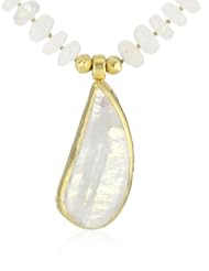 Nava Zahavi One of a Kind Moonstone and High Karat Gold Necklace