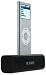 IPOD Silver Nano 8GB Black Micro Speaker System with Rechargeable Battery and Desk Dock / Charging Cradle