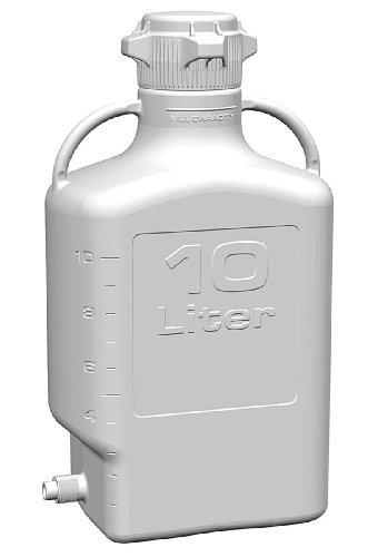 155-2211-OEM Polypropylene Carboy with Spigot, 10L Volume, 80mm Cap Size