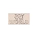 Hero Arts H6293 Joy to The World Wood Mounted Rubber Stamp