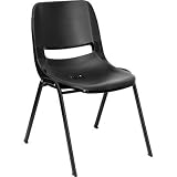 Flash Furniture HERCULES Series 880 lb. Capacity Blue Ergonomic Shell Stack Chair